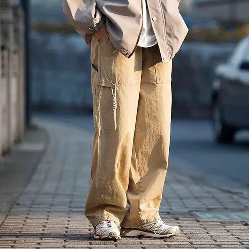 Loose casual straight pants HL2193