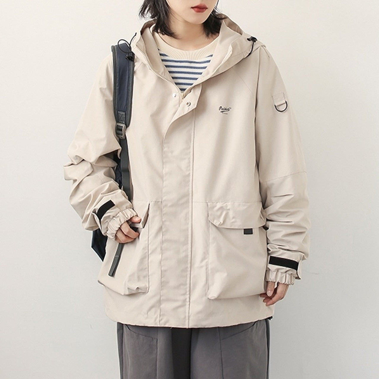 Multi-pocket mountain parka HL1524