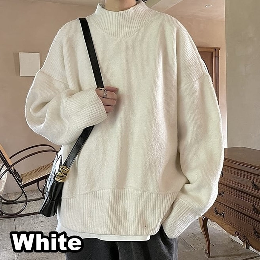 Middle neck knit tops HL2207