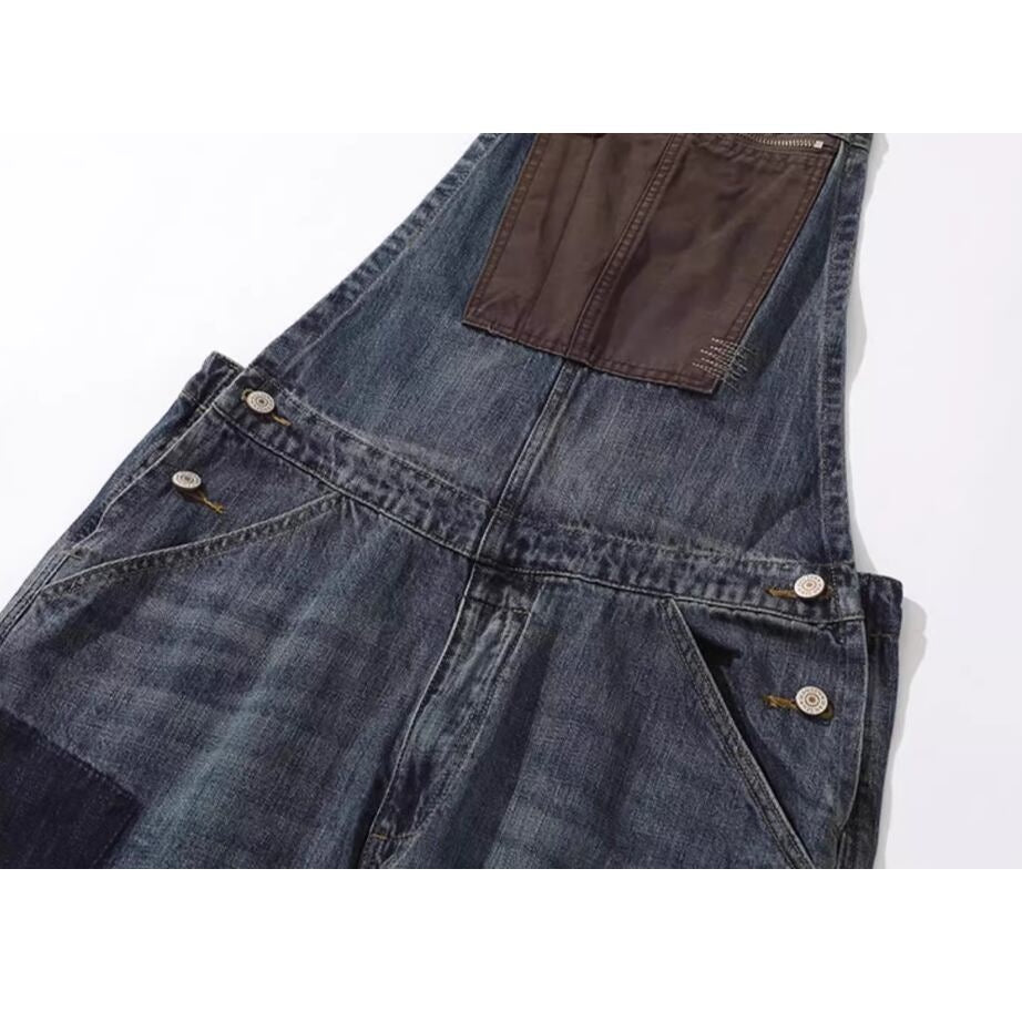 <サイズ詳細不明>Retro denim overalls HL2243