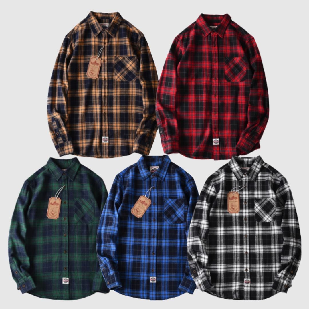 Flannel check shirt HL2317