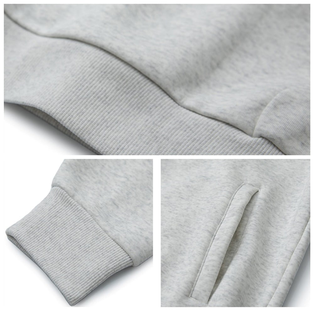 Henley neck hoodie HL2399