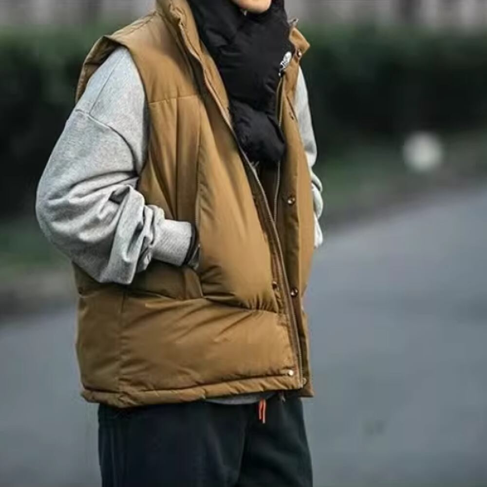 Stand collar padded vest HL2435
