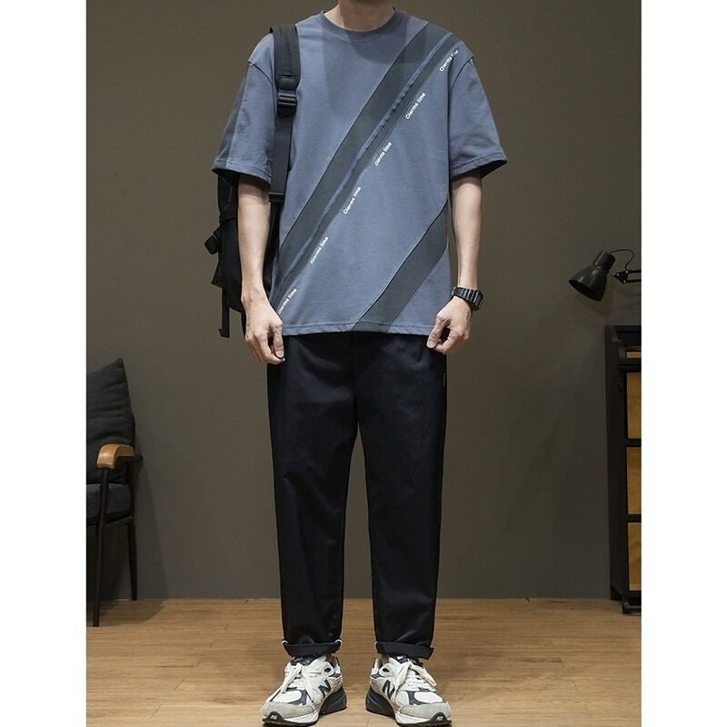 Switching Design T-Shirt HL2032