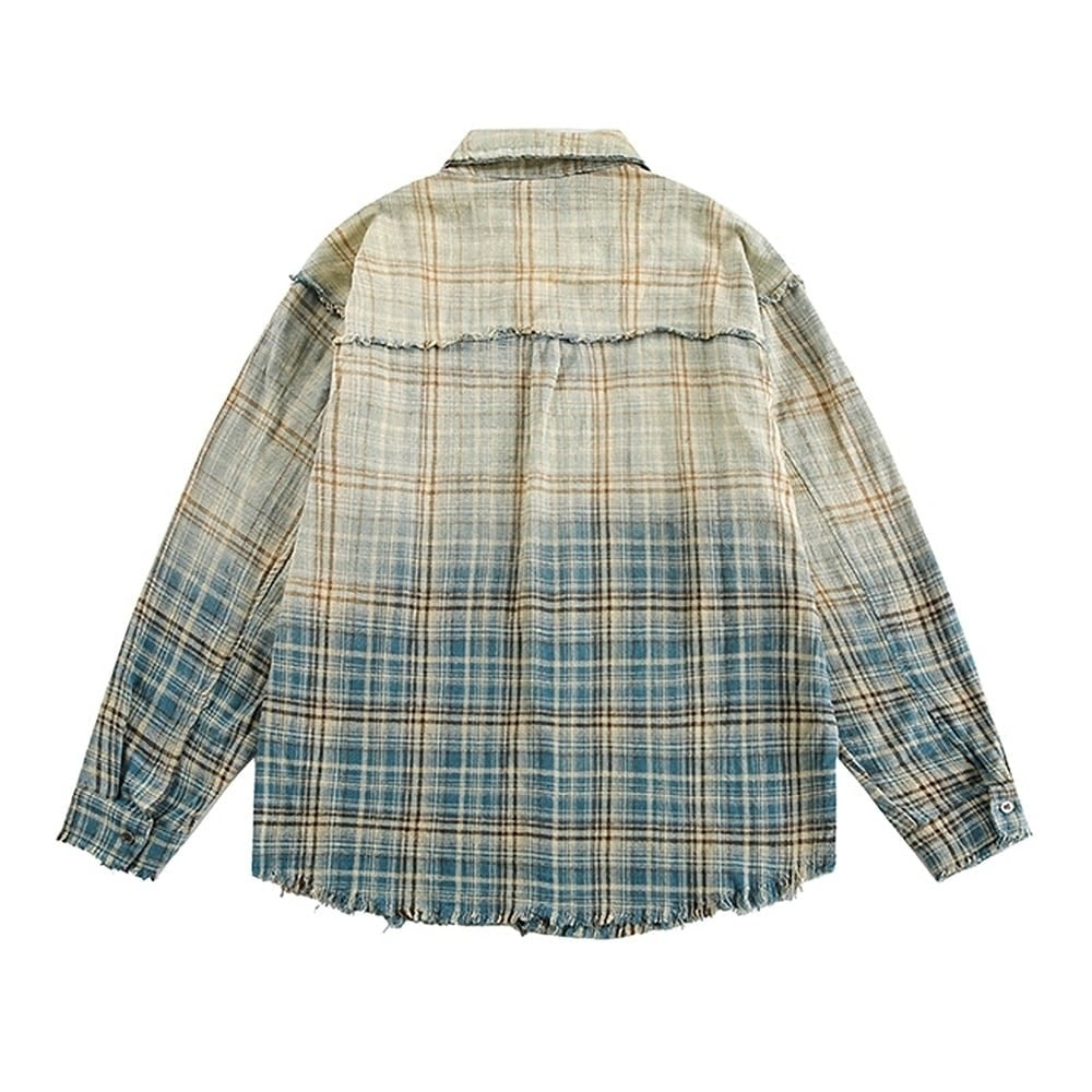 Gradient check shirt HL2415