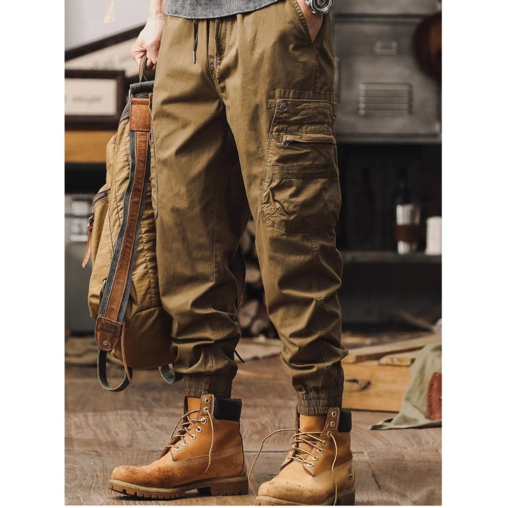 Multi-pocket casual pants HL2392