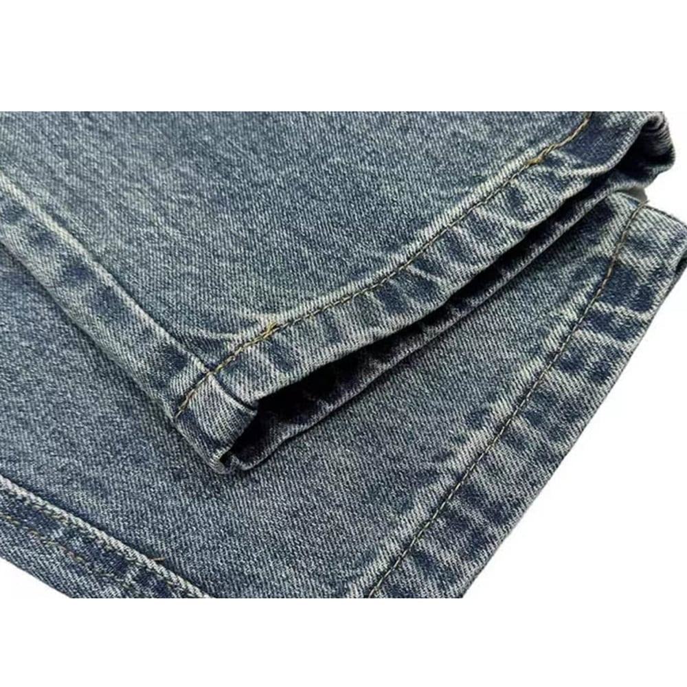 Loose washed denim pants HL2261