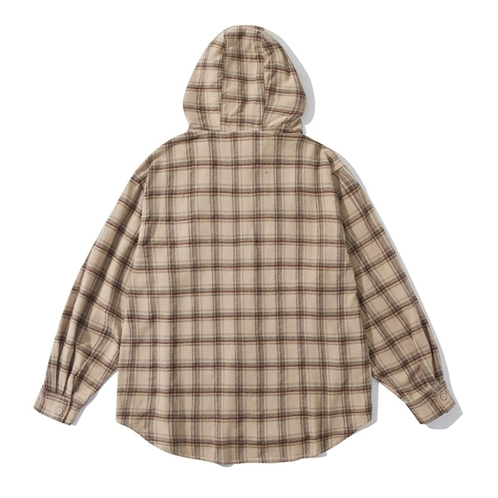 Hooded check shirt HL2420