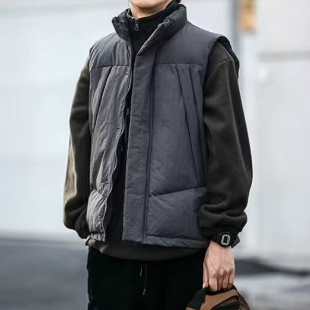 Stand collar padded vest HL2435
