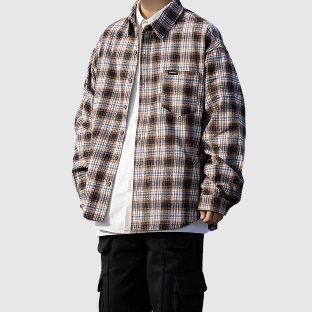 Long sleeve check shirt HL2200