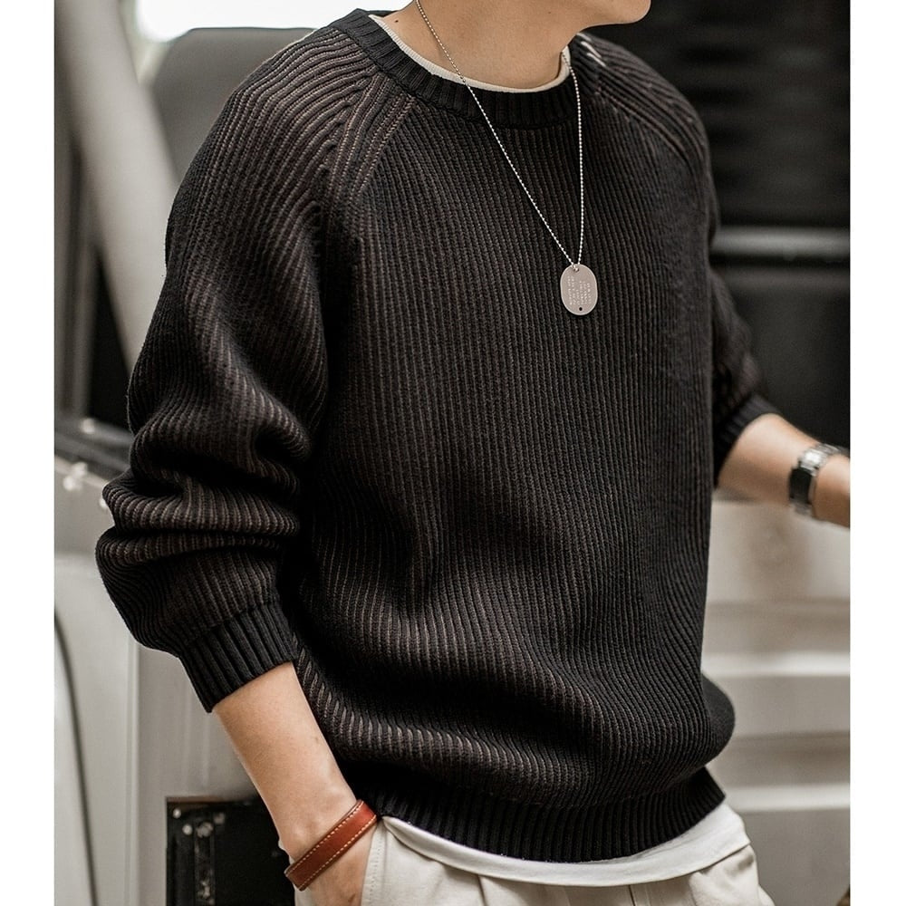 Striped knit tops HL2405