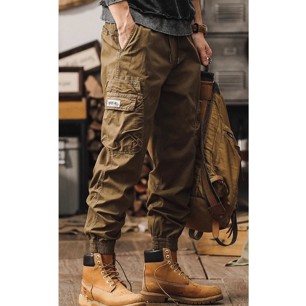 Multi-pocket casual pants HL2392
