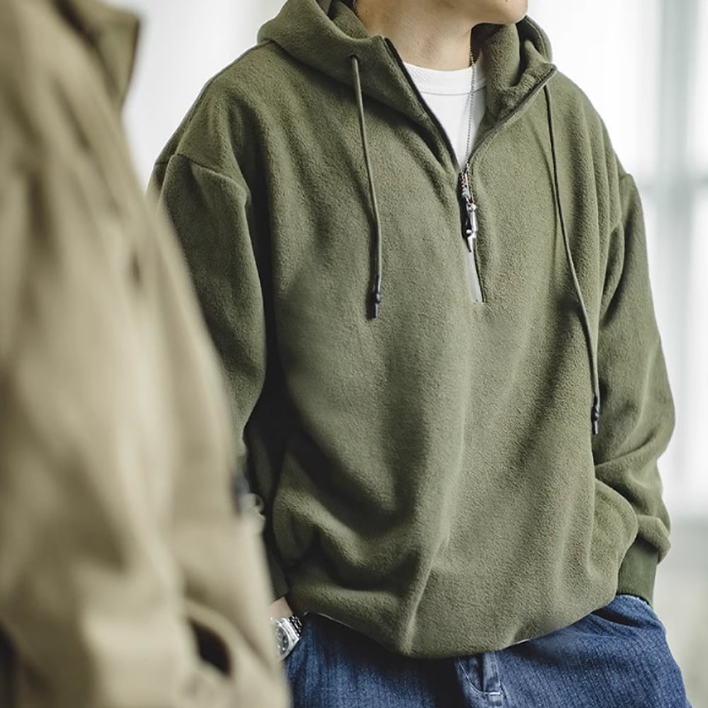 Half zip fleece sweater HL2449