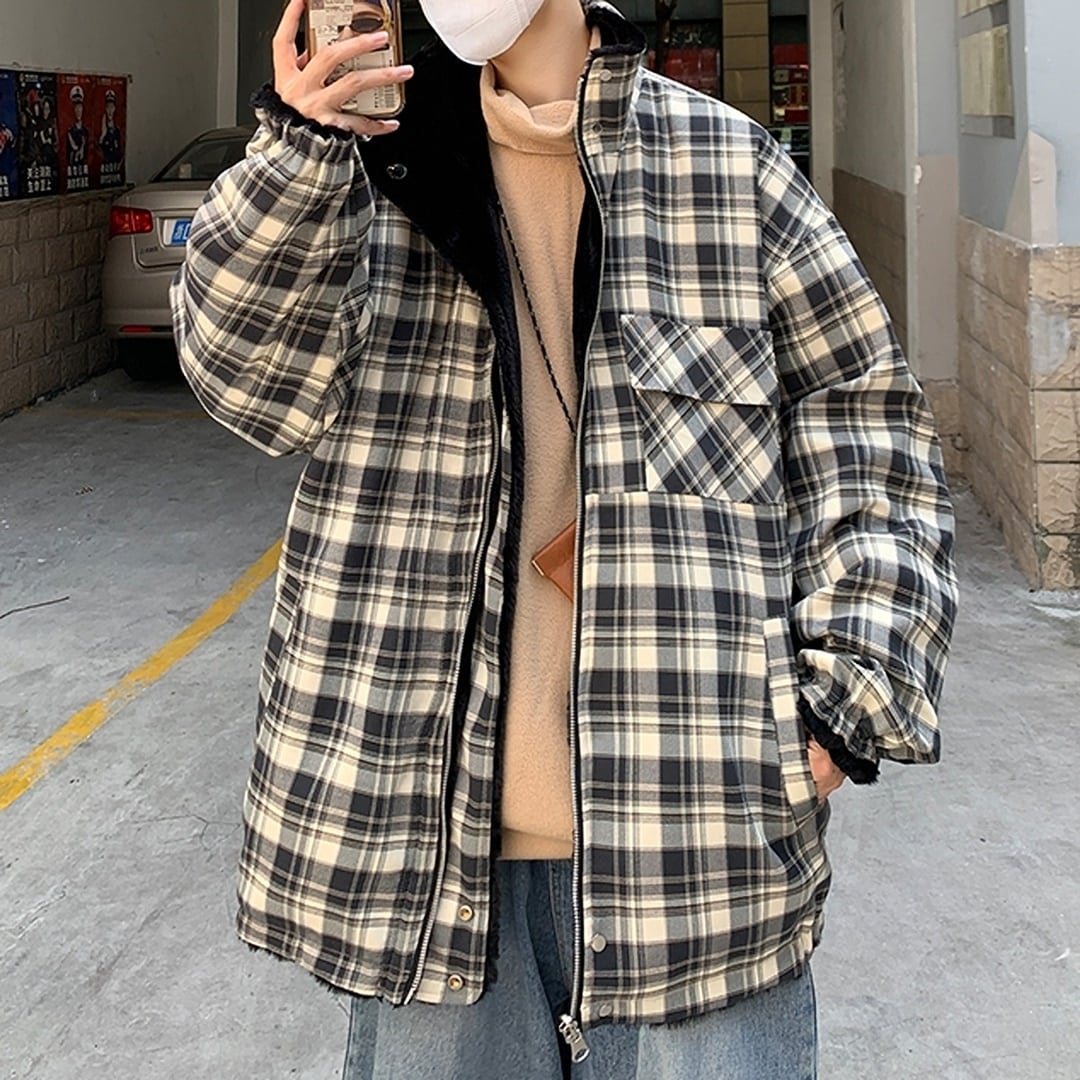 Stand Collar Reversible Jacket HL1917