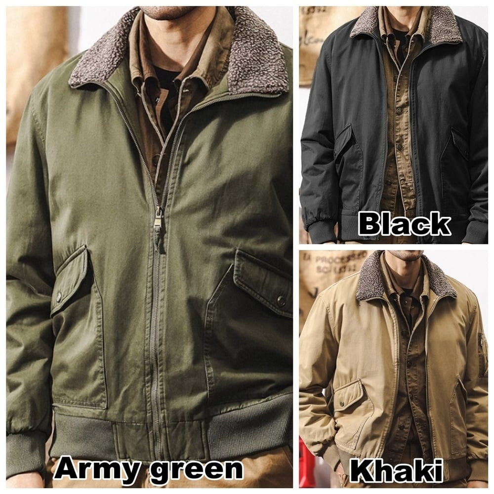 Back boa zip up jacket HL2406
