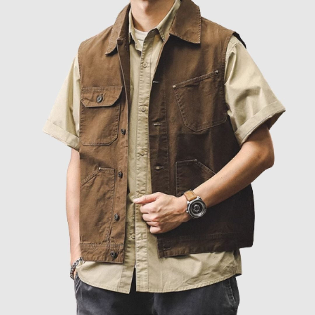 Retro work vest HL2396