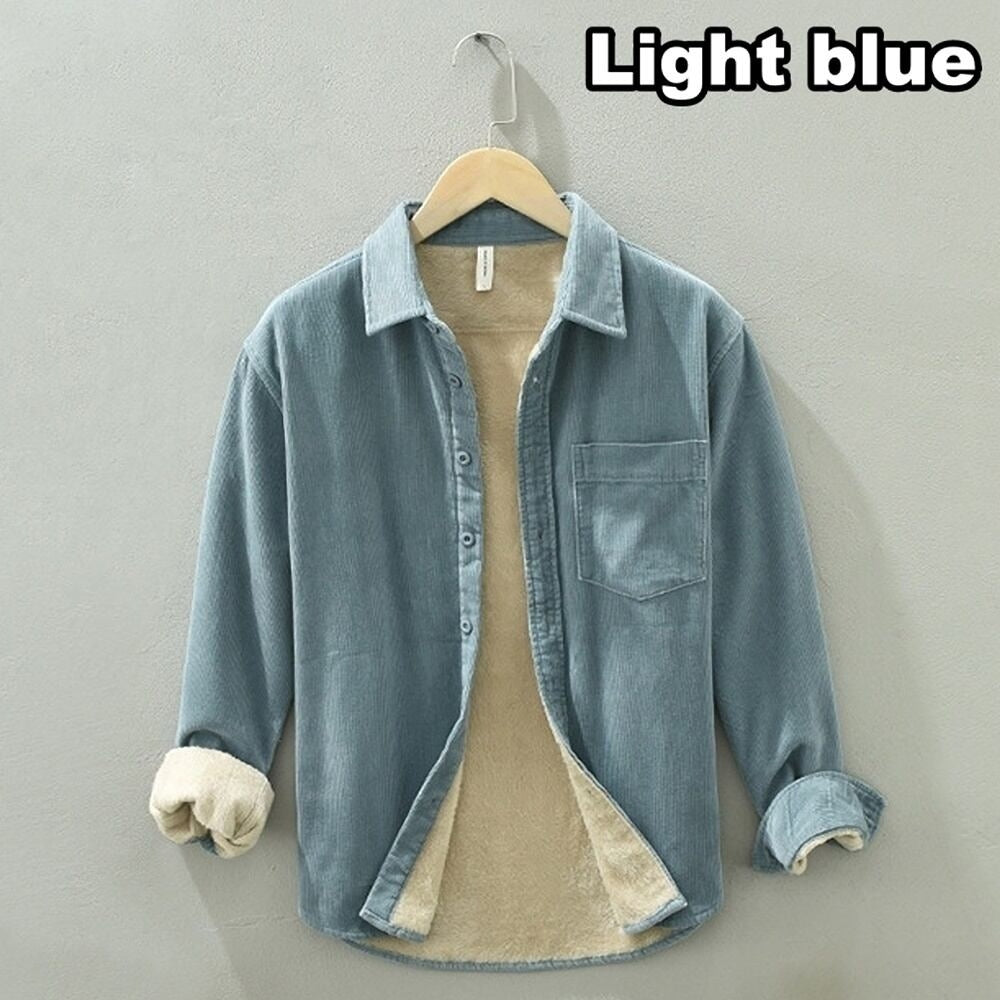 Brushed lining corduroy shirt HL2348