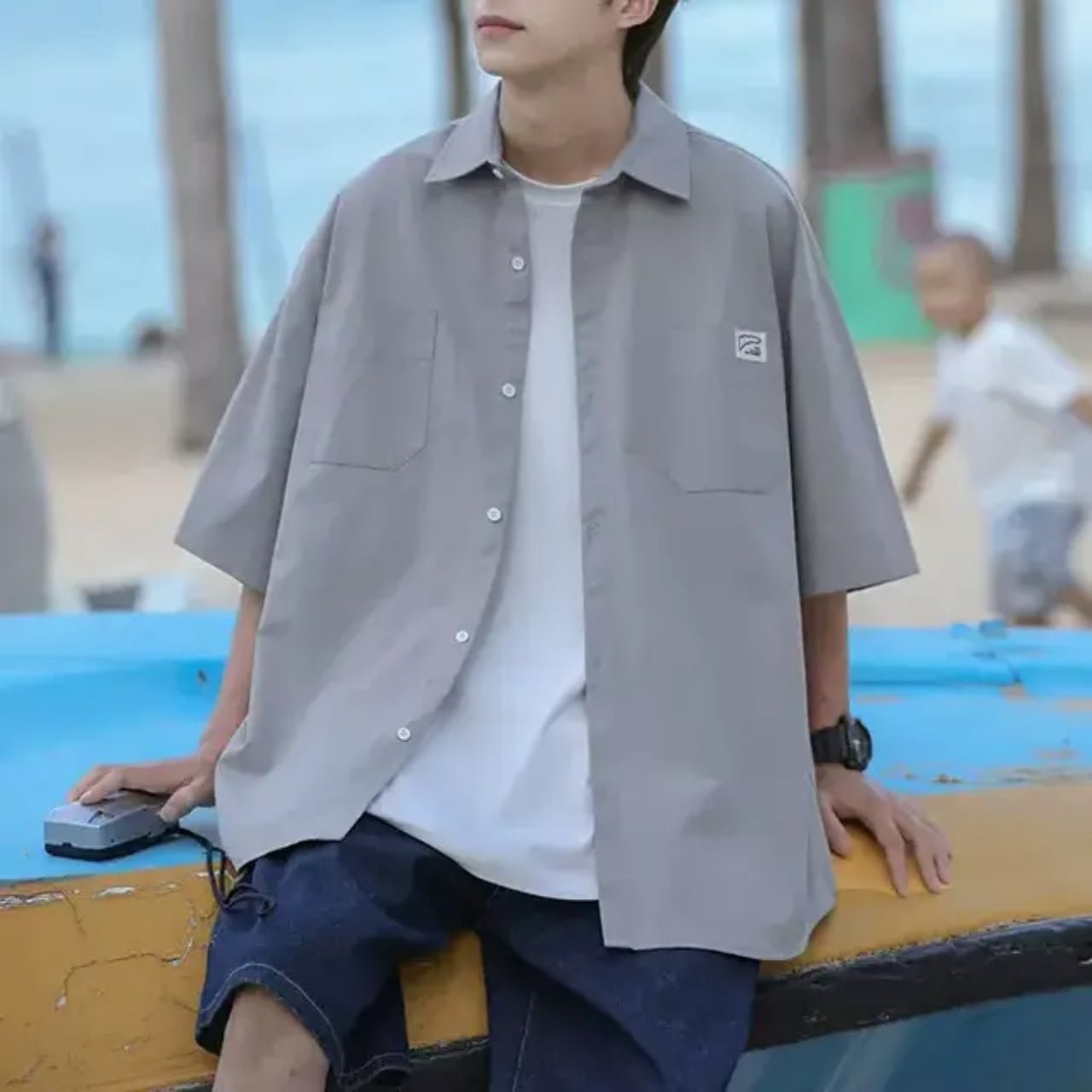 Half-Sleeve Casual Shirt HL1676
