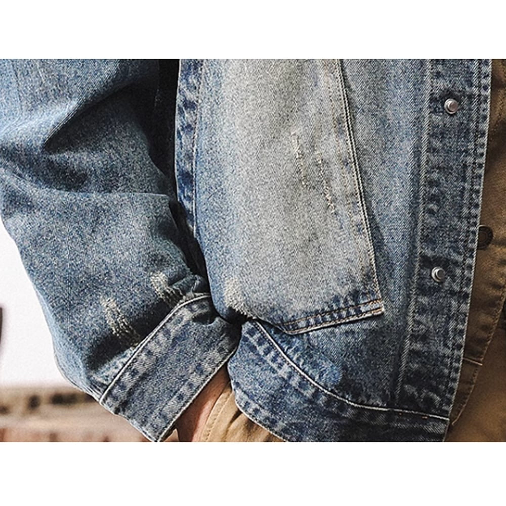 Washed denim jacket HL2407