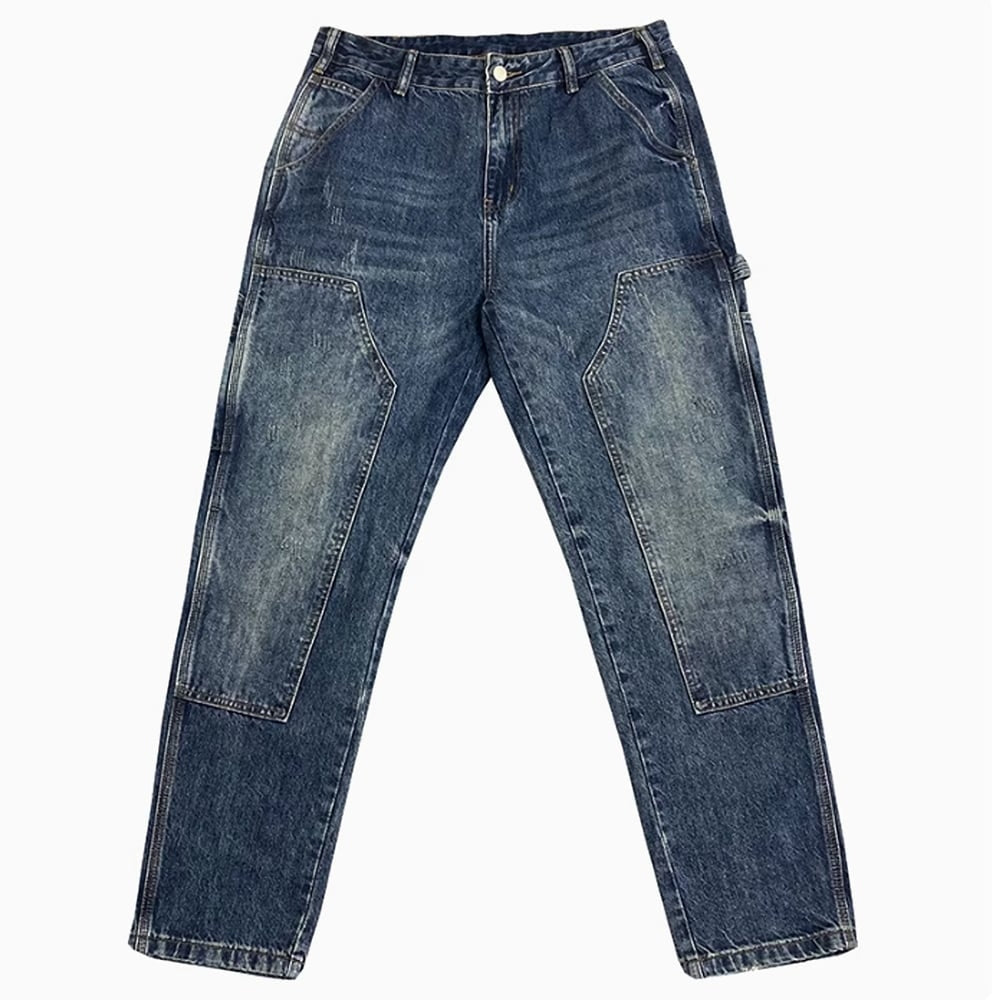 Loose work denim jeans HL2262