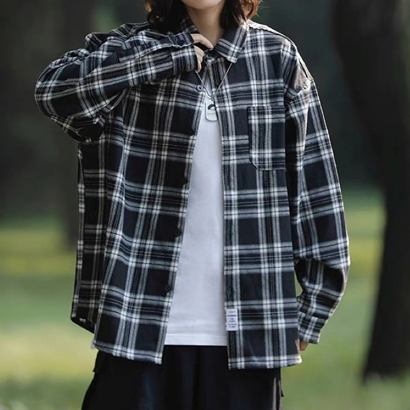 Retro check shirt HL2199