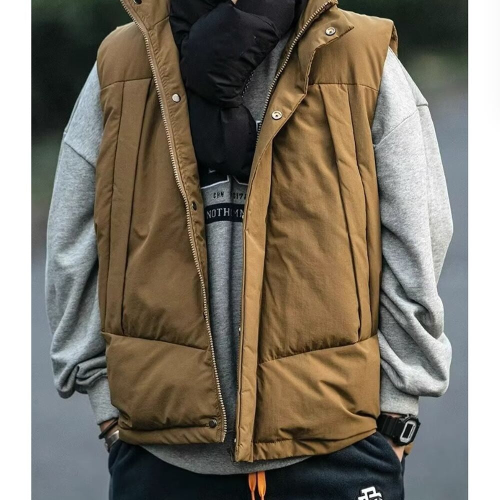 Stand collar padded vest HL2435