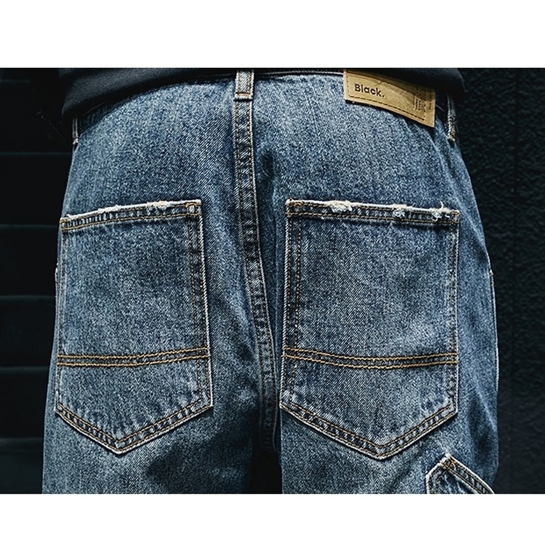 Casual Straight Denim Jeans HL1945