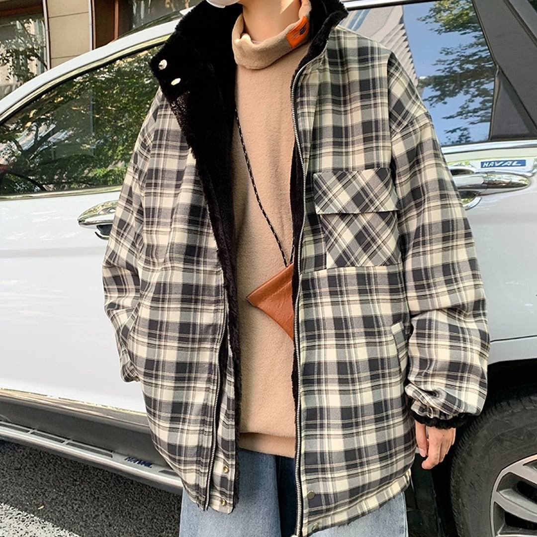 Stand Collar Reversible Jacket HL1917