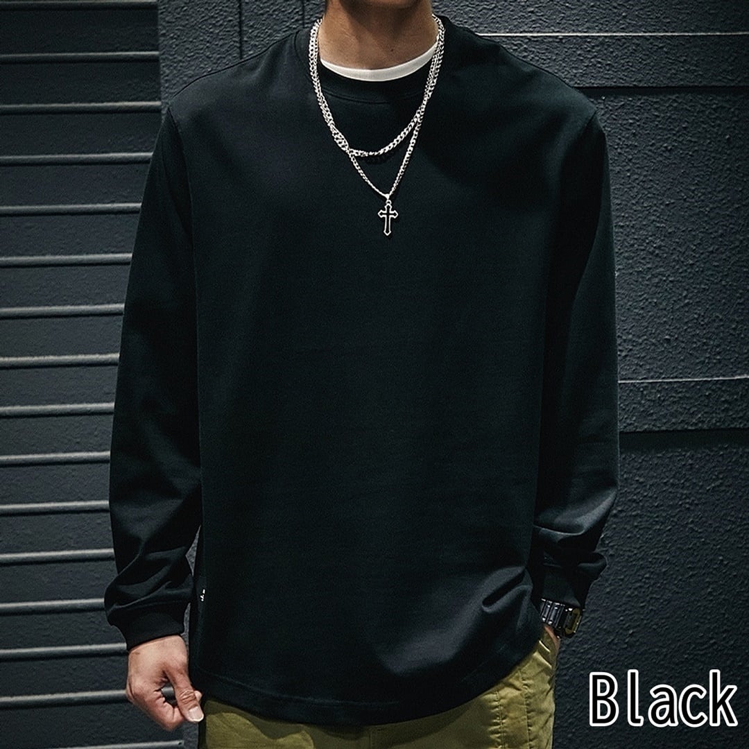 ラウンドネックシンプルTシャツ HL1944