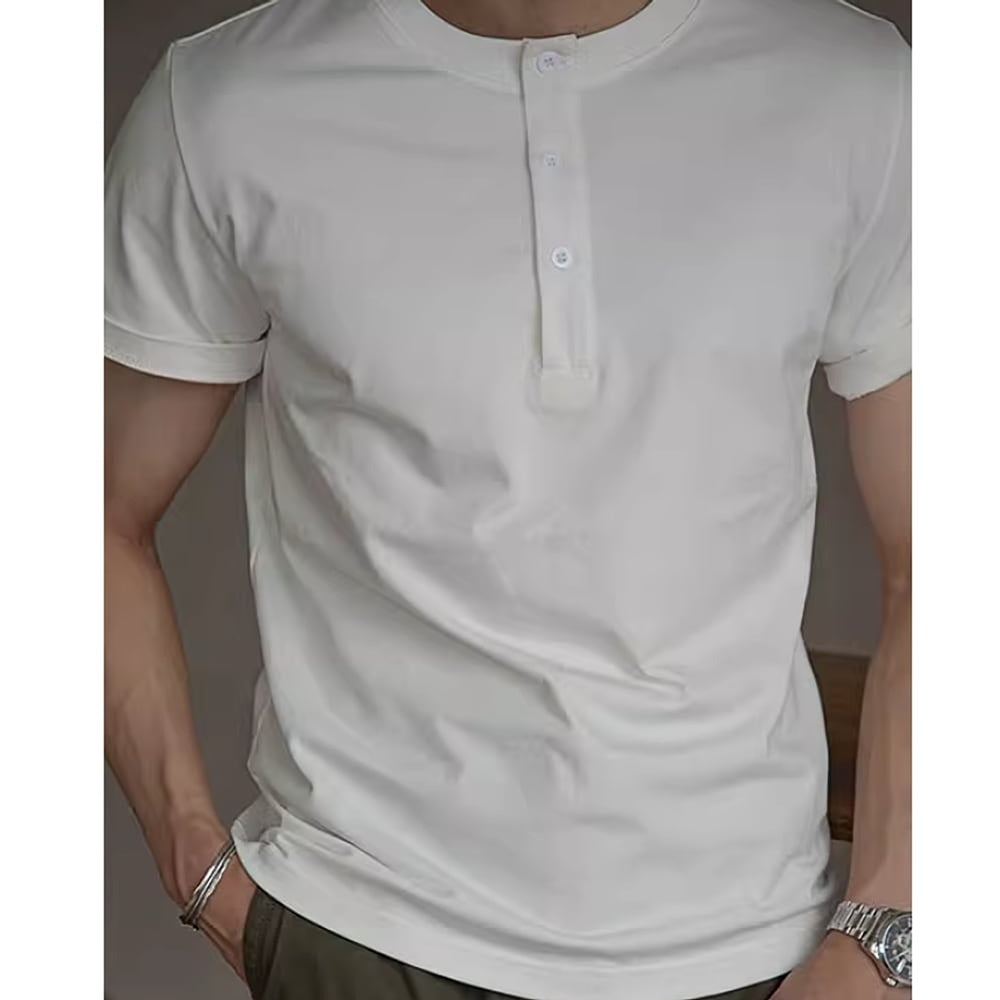 Henley neck T-shirt HL2452