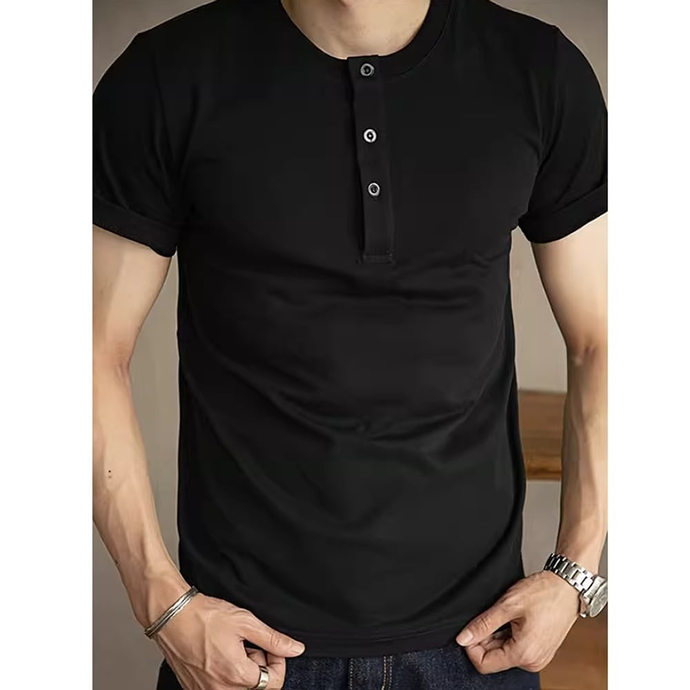 Henley neck T-shirt HL2452
