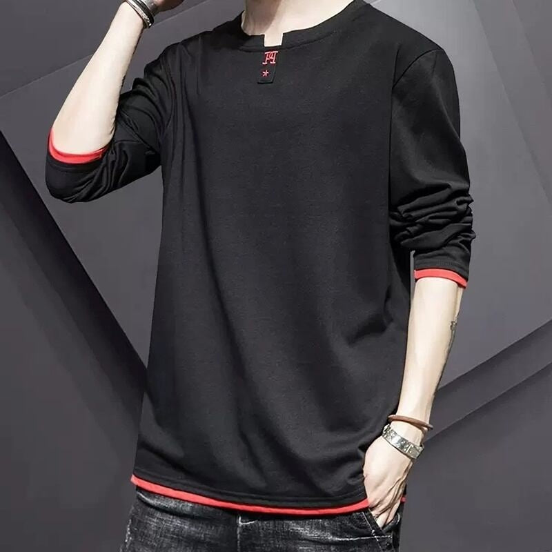 Embroidered long sleeve tops HL2180