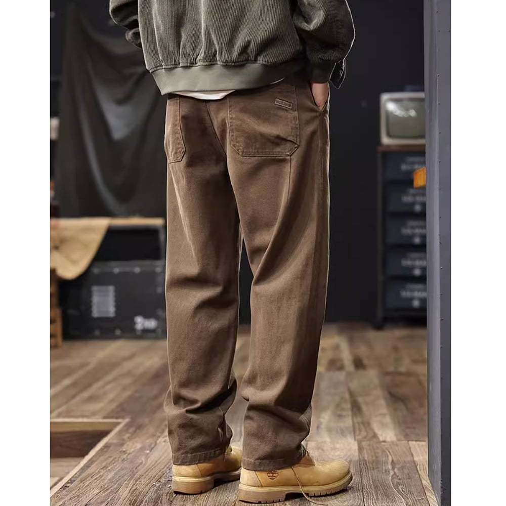 Drawstring straight pants HL2438