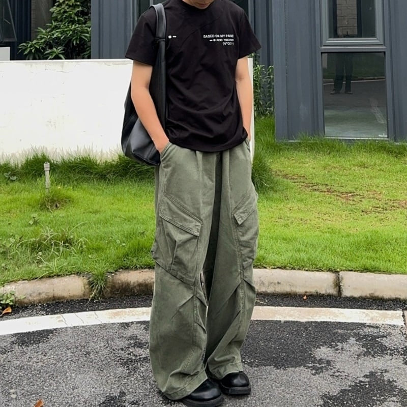 Side pocket cargo pants HL2196