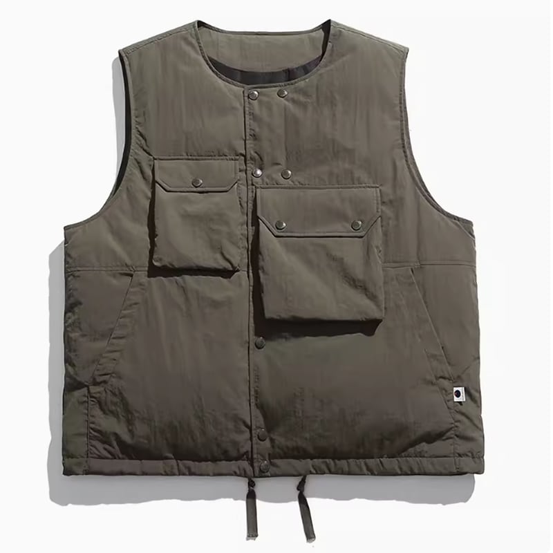 Asymmetric down vest HL2170