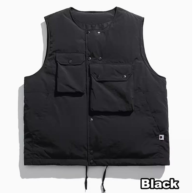 Asymmetric down vest HL2170