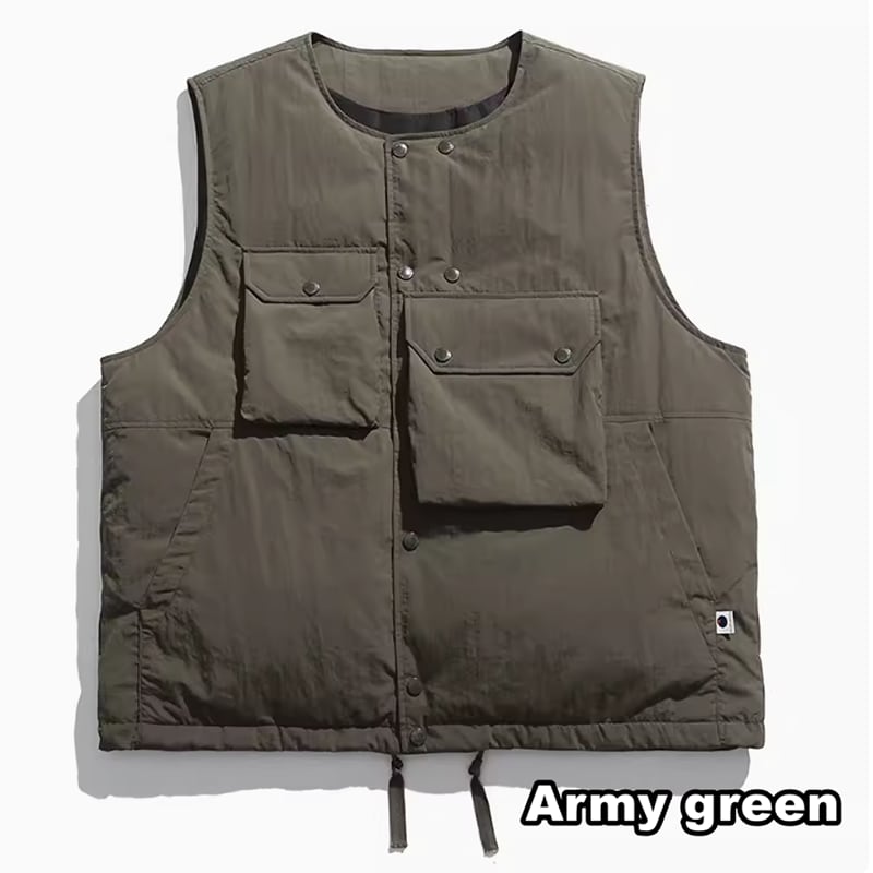 Asymmetric down vest HL2170