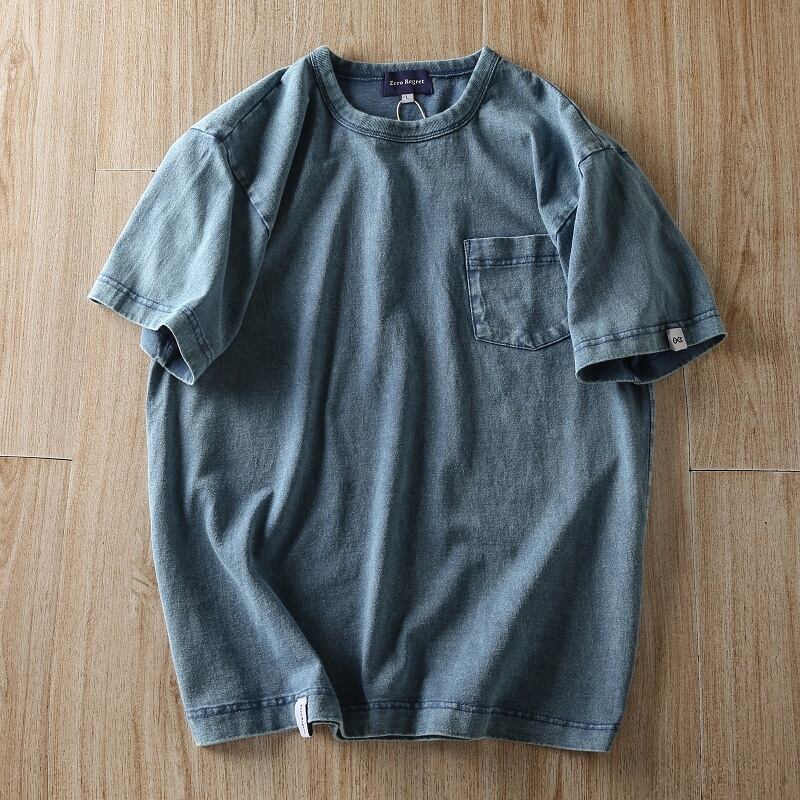 Washed color T-shirt HL2141