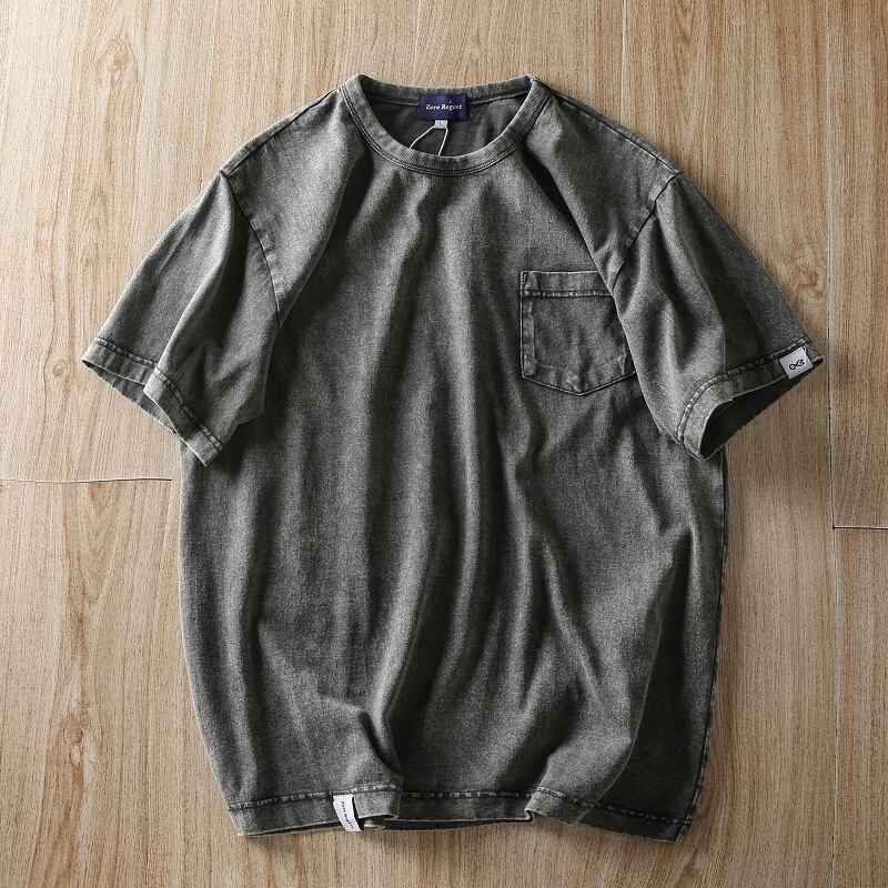 Washed color T-shirt HL2141