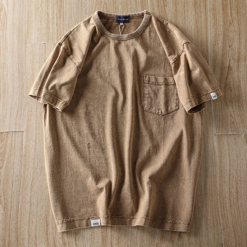 Washed color T-shirt HL2141