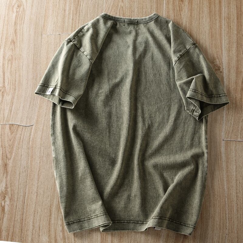 Washed color T-shirt HL2141