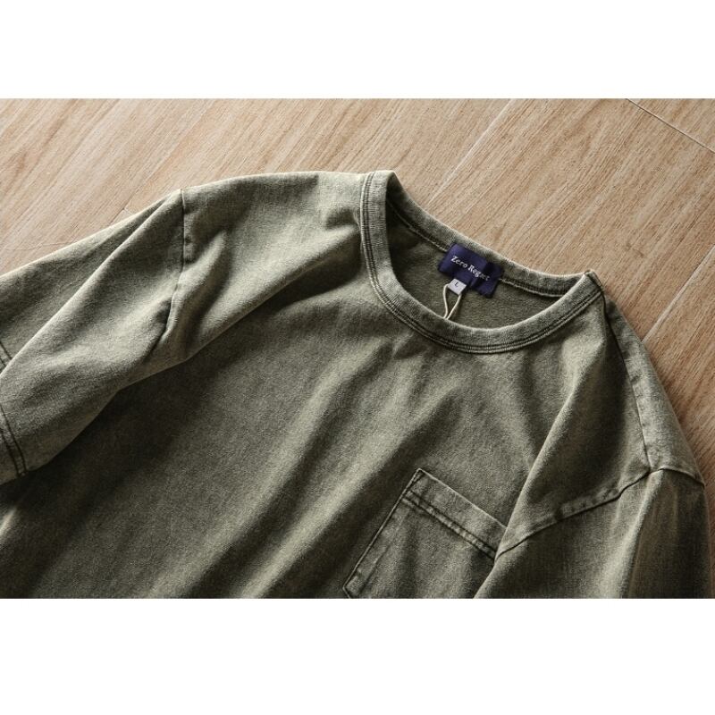 Washed color T-shirt HL2141