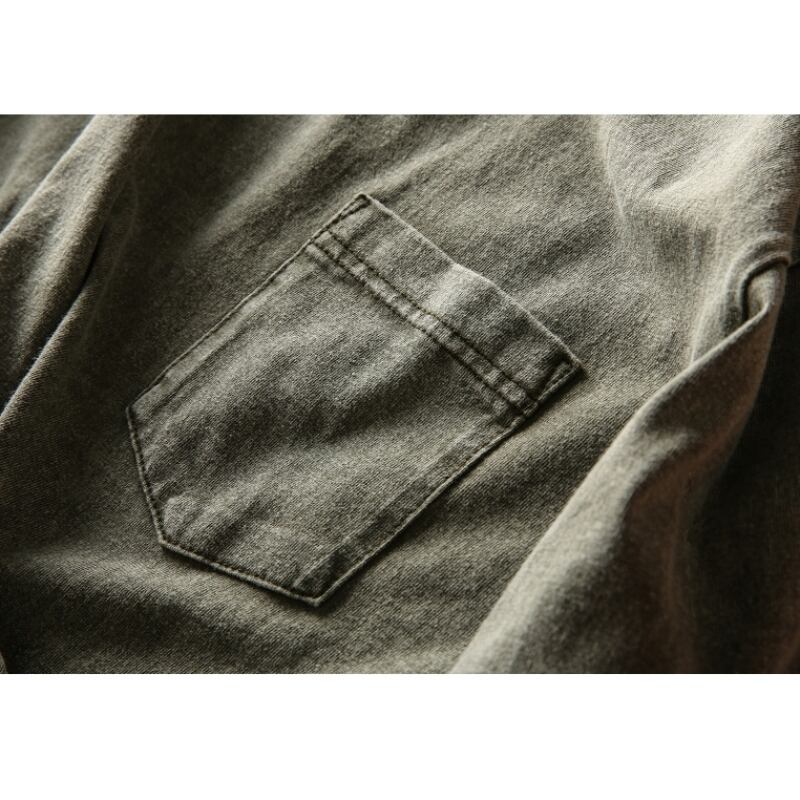 Washed color T-shirt HL2141