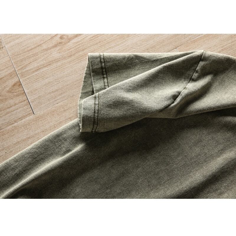 Washed color T-shirt HL2141