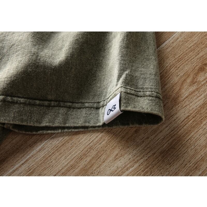 Washed color T-shirt HL2141