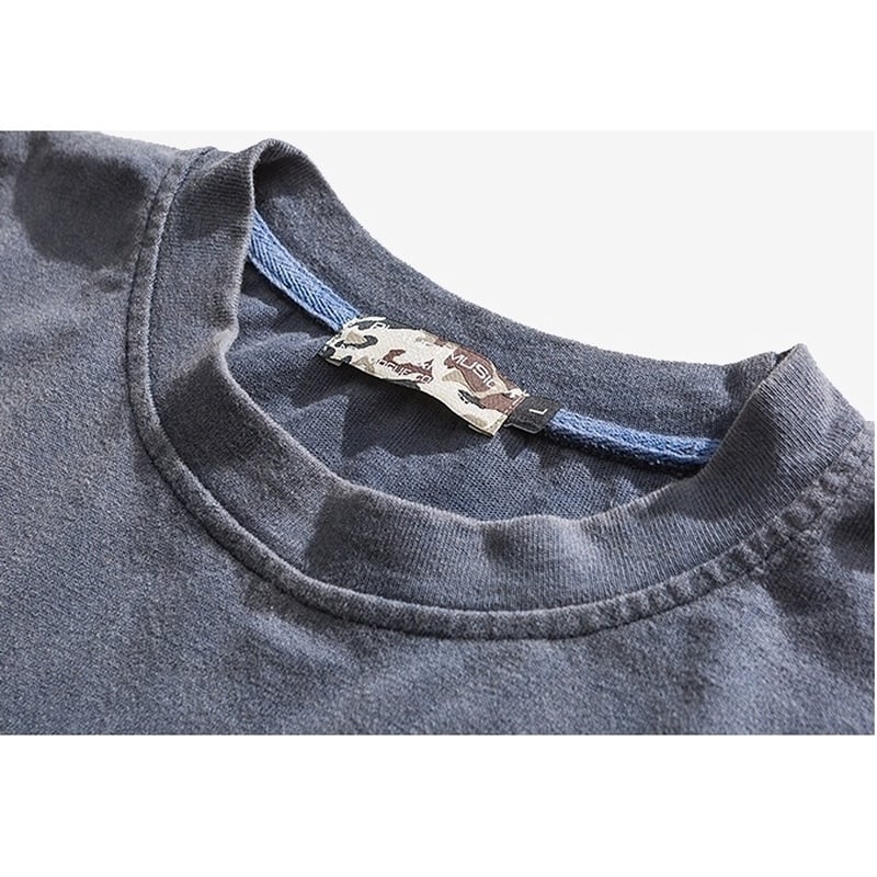 Faux layered long sleeve T-shirt HL2154