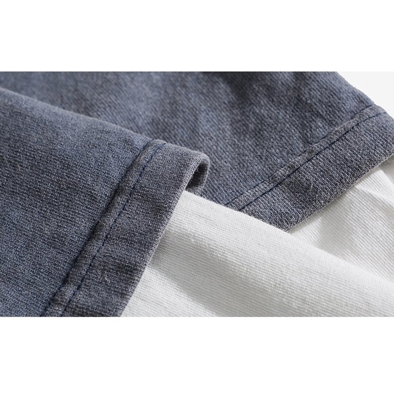 Faux layered long sleeve T-shirt HL2154