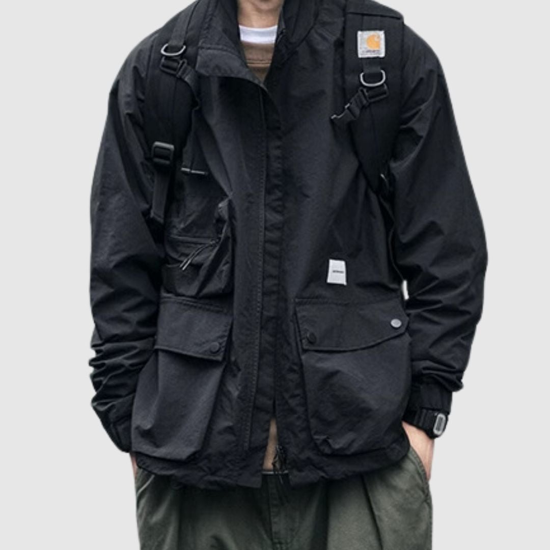 Stand collar zip up jacket HL2162