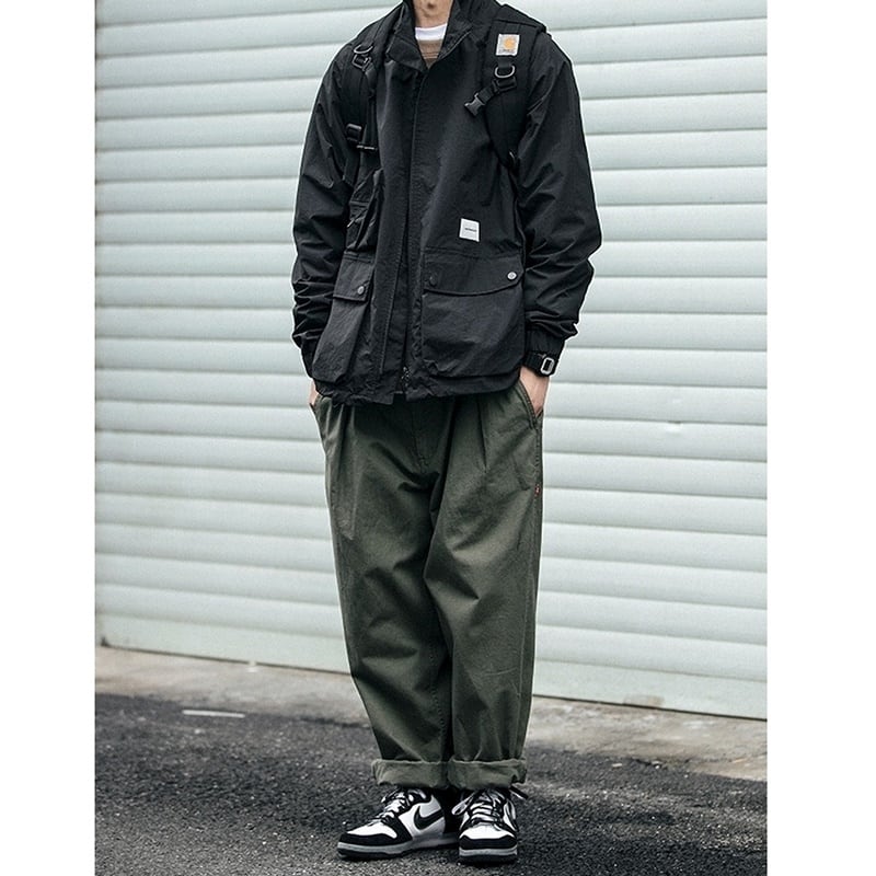 Stand collar zip up jacket HL2162