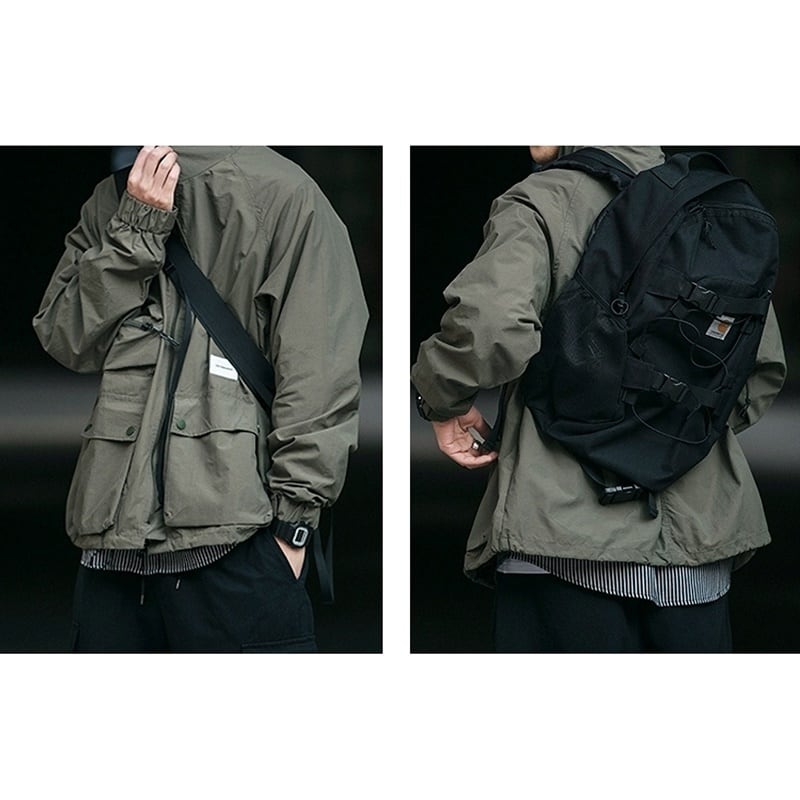 Stand collar zip up jacket HL2162